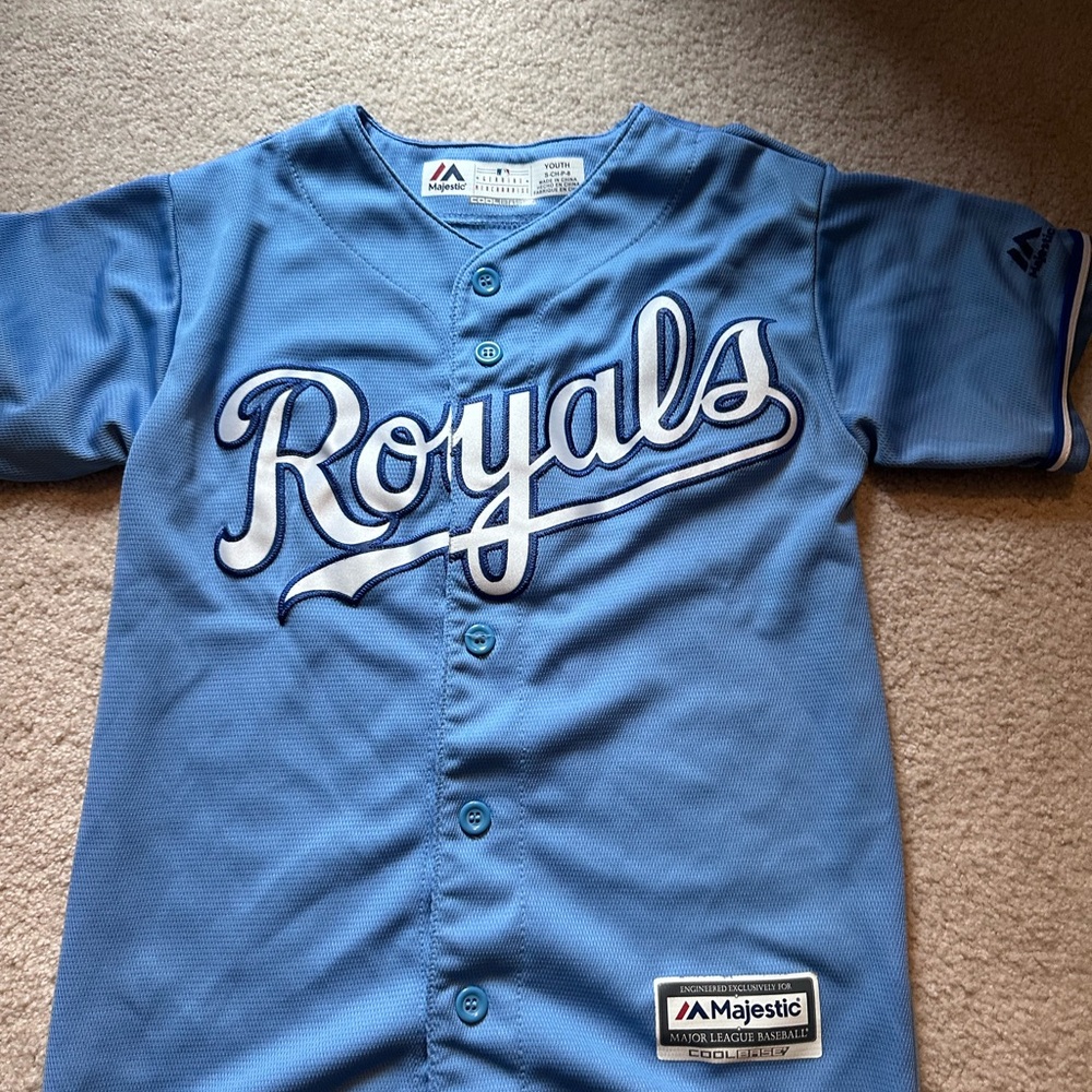Kansas City Royals youth small jersey